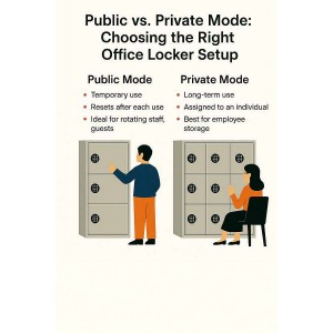 Public vs. Private Mode: Choosing the Right Office Locker Setup with FL2400 & FL4500 Electronic Locks